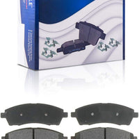 14pc Front & Rear Drilled Slotted Rotors Calipers Ceramic Brake Pads Kit