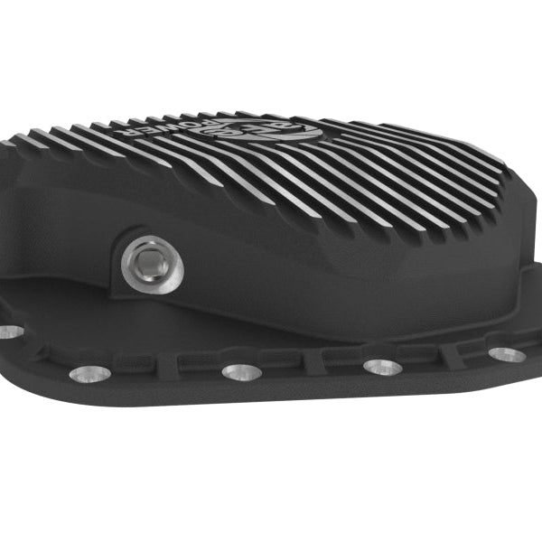 aFe POWER Pro Series Rear Diff Cover Black w/ Machined Fins Ford F-250/350 23-26 (Sterling 11.6)