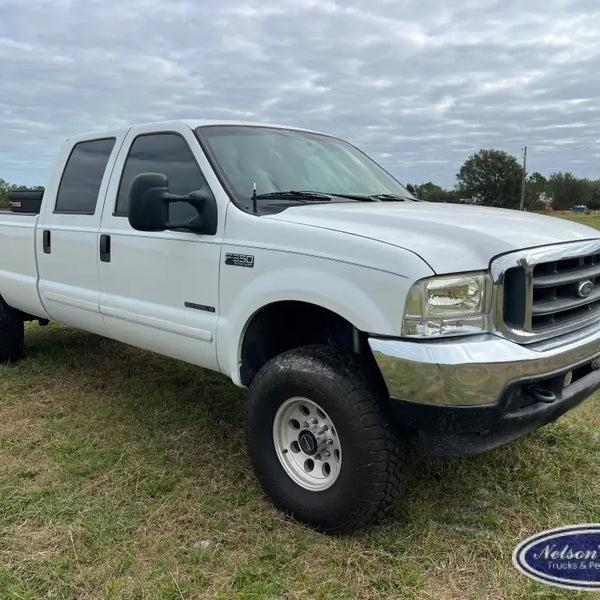 2001 Ford F350 4x4 Crew White