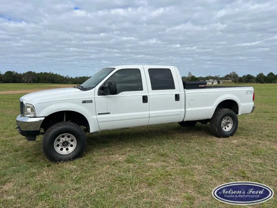 2001 Ford F350 4x4 Crew White