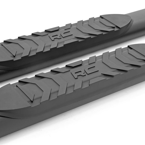 Oval Nerf Step Crew Cab Black Ford Super Duty 2WD/4WD (99-16) Rough Country