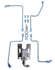 99.5-03 7.3L CNC Fab 4-Line Feed Valley Mount Fuel Line Kit