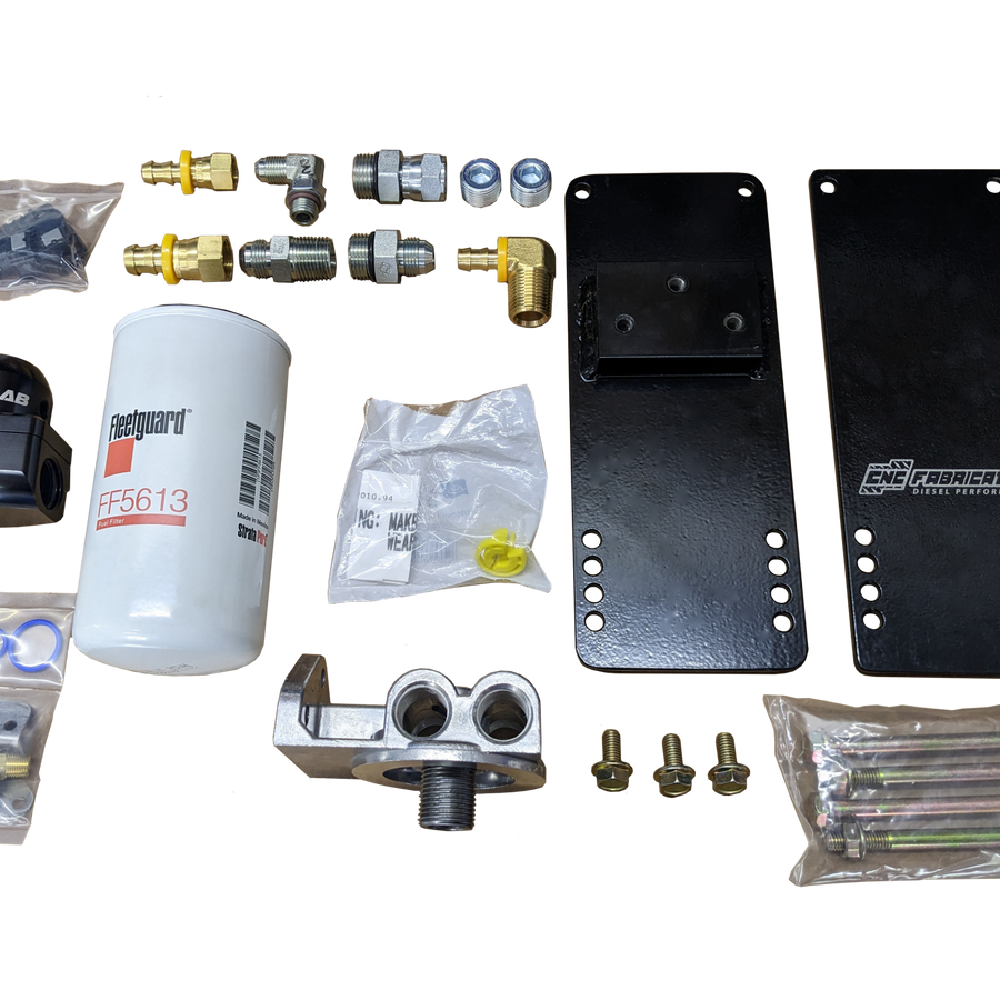 98.5-03 7.3L Fuel Bowl Relocation Kit CNC Fabrication