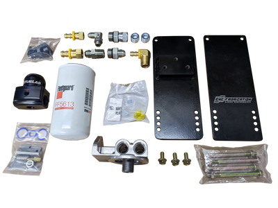 98.5-03 7.3L Fuel Bowl Relocation Kit CNC Fabrication