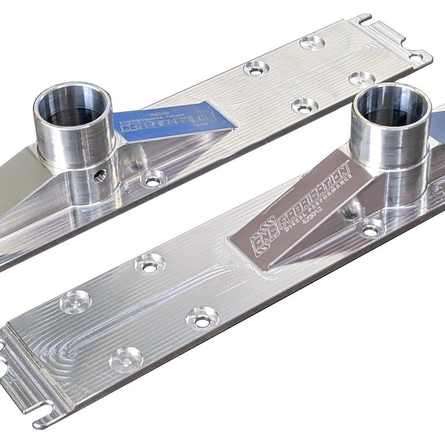 94.5-95 7.3L CNC Fab 2 Inch 8 Bolt Billet Intake Plenums