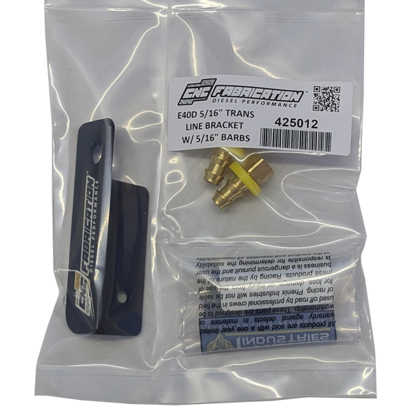 94.5-97 7.3L CNC Fab E4OD Transmission Cooler Stainless Line Kit - 425005