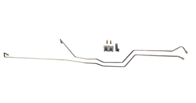 94.5-97 7.3L CNC Fab E4OD 3/8 Dia. Stainless Transmission Cooler Line Kit w/ 3/8 barbs - 425006