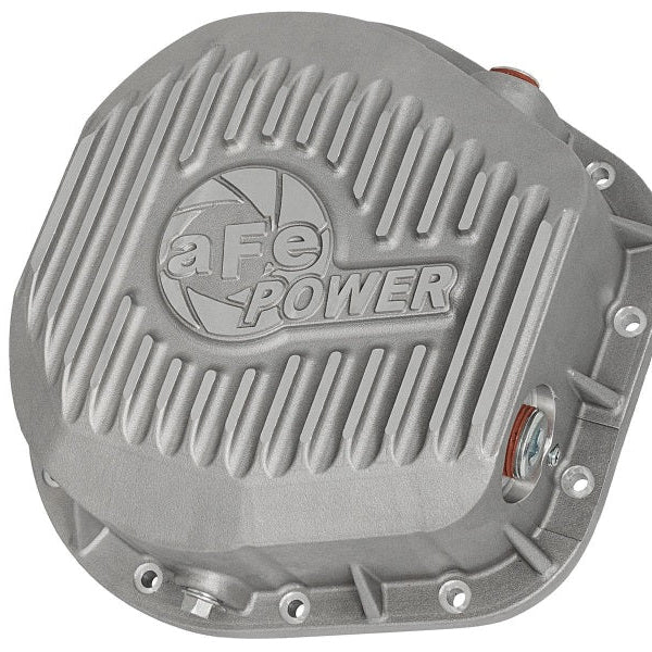 afe Rear Differential Cover (Raw; Street Series); Ford Diesel Trucks 86-13 V8 (td)
