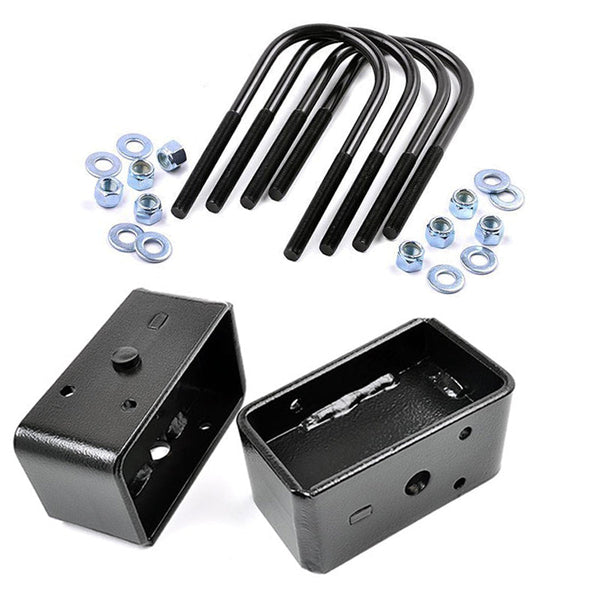 3 Inch Block and U-Bolt Kit 00-05 Ford Excursion/05-10 Super Duty Rough Country