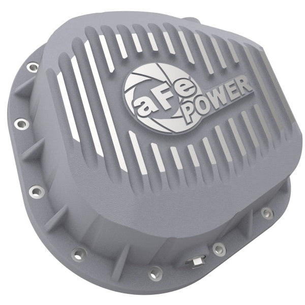 afe Rear Differential Cover (Raw; Street Series); Ford Diesel Trucks 86-13 V8 (td)
