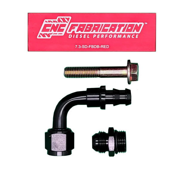 98.5-03 7.3L CNC Fab Fuel Bowl Relocation Retrofit Block