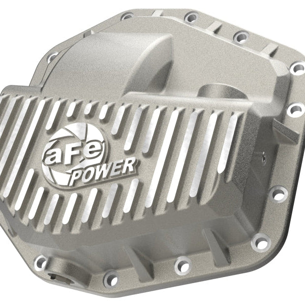 aFe POWER Street Series Front Diff Cover Raw w/ Machined Fins Ford F-250/350 23-26(Dana M235)