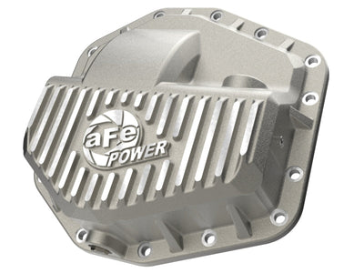aFe POWER Street Series Front Diff Cover Raw w/ Machined Fins Ford F-250/350 23-26(Dana M235)