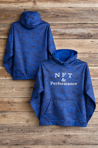 NFT & Performance Camo Hoodie – Blue | Performance Logo