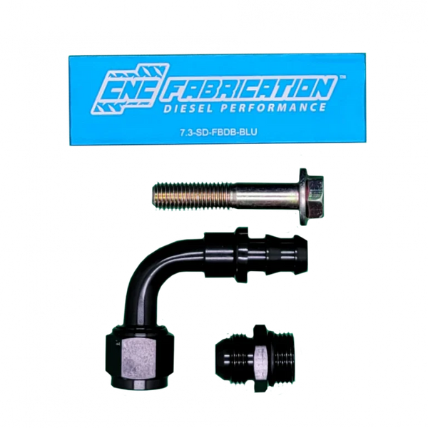 98.5-03 7.3L CNC Fab Fuel Bowl Relocation Retrofit Block
