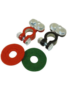 Schumacher Battery Terminal – Top Post, Wing Nut Style, Includes 2 Terminals & 2 Washers