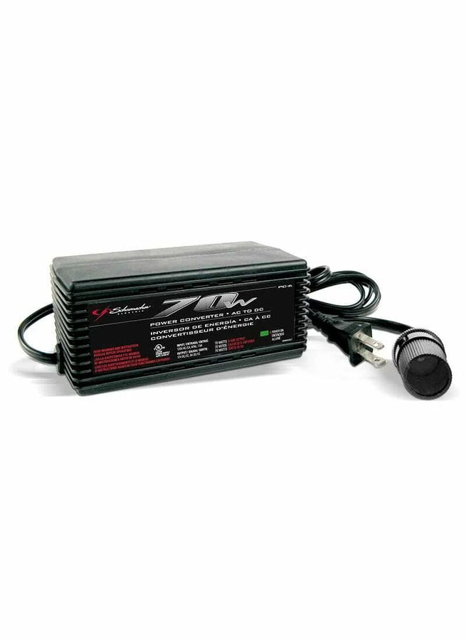 Schumacher Power Converter – 120V AC to 12V DC, 70W, 6A Continuous Output