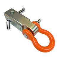 Schumacher D-Ring Mount – 11,000 lb Capacity, Zinc-Coated with Orange D-Ring