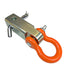 Schumacher D-Ring Mount – 11,000 lb Capacity, Zinc-Coated with Orange D-Ring