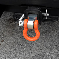 Schumacher D-Ring Mount – 11,000 lb Capacity, Zinc-Coated with Orange D-Ring
