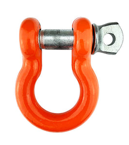 Mile Marker D-Ring – 3/4" Pin, 9,500 lb Rating, Orange Powder-Coated Alloy (Single)