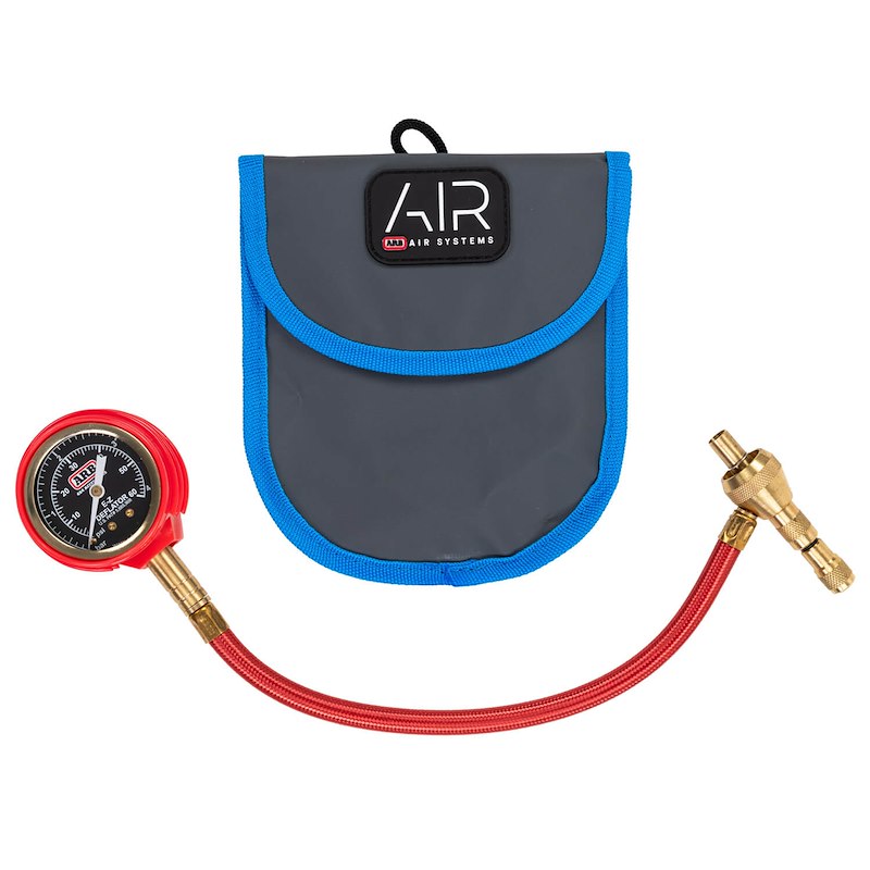 ARB Tire Deflator – Sliding Valve with Adjustable Deflating Rate, Single PSI Gauge, Brass/Stainless