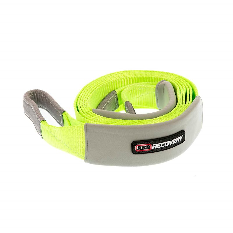 ARB Winch Tree Trunk Protector – 16 ft, 25,000 lb Breaking Strength, Green Nylon