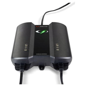 Schumacher Electric Two-Bank Battery Charger and Maintainer, SC1410, 3-in-1, Fully Automatic, Charges Simultaneously, 2 Amps Per Bank, 6 Volt, 12 Volt, for Car, SUV, Truck, and Marine Batteries