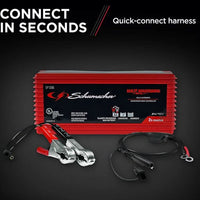 BUILT4CHARGING Battery Charger – 2A, 6/12V, 120V Supply with Quick-Connect Options