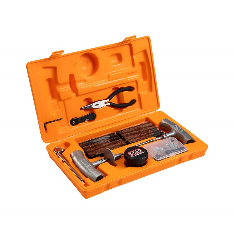 ARB Speedy Seal Tire Repair Kit – Complete Vehicle Tire Plug Kit with Gauge, Tools & 30 Self-Vulcanizing Cords