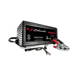 Schumacher BUILT4CHARGING 1.5A Battery Charger – 6/12V, 120V Input, Quick-Connect
