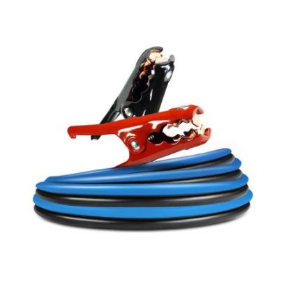 Schumacher Battery Jumper Cables – 250A, 4-Gauge, 20 ft, Black/Blue