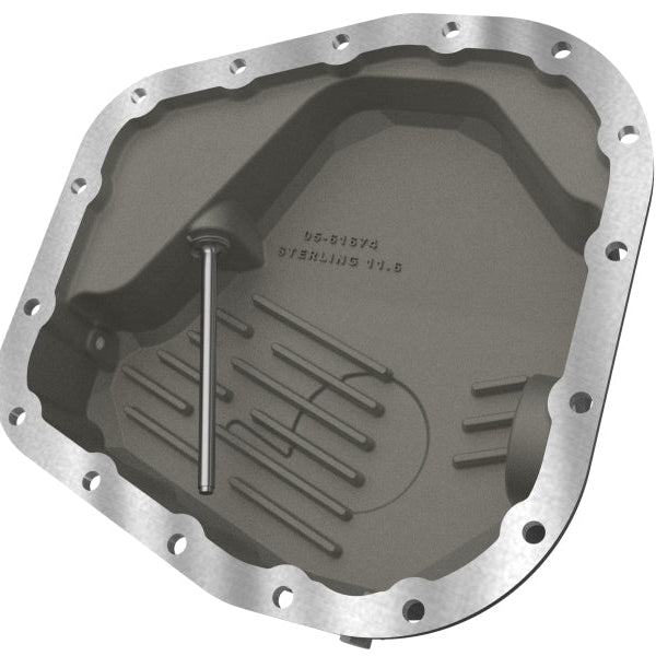 aFe POWER Pro Series Rear Diff Cover Black w/ Machined Fins Ford F-250/350 23-26 (Sterling 11.6)