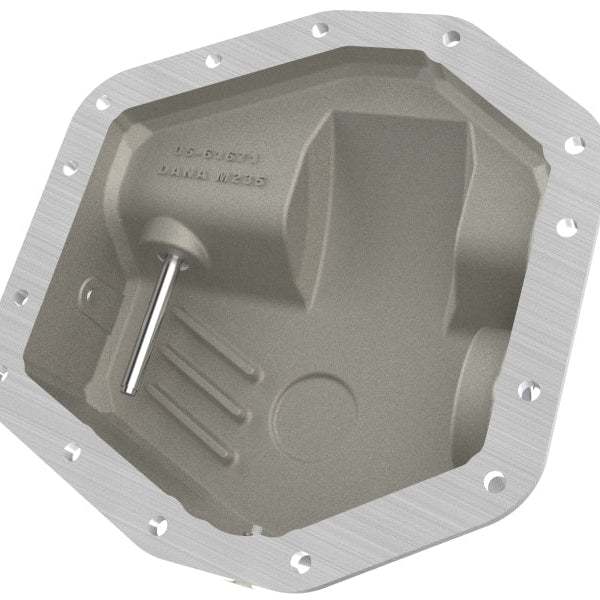 aFe POWER Pro Series Front Diff Cover Black w/ Machined Fins Ford F-250/350 23-26 (Dana M235)