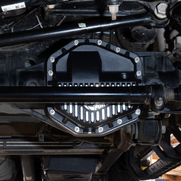 aFe POWER Pro Series Front Diff Cover Black w/ Machined Fins Ford F-250/350 23-26 (Dana M235)