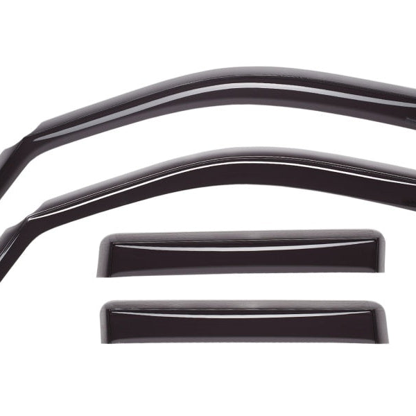 WeatherTech 99-16 Ford F-250/350/450/550 Front & Rear Side Window Deflectors - Dark Tint